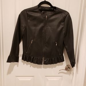 Zara Faux Leather Moto Jacket